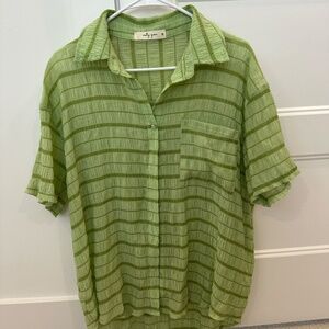 Molly green button down